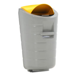 Outdoor waste bins Waste and cleaning polyester waste pin with insertion opening Article arrangement:  New.  L: 750, W: 440, H: 330 (mm). Article code: 89-F250-SL