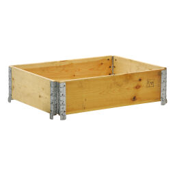 pallet stacking frames hingeable construction stackable without pallet.  L: 800, W: 600, H: 195 (mm). Article code: 99-172-E