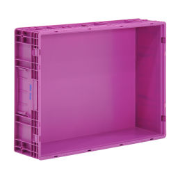 Gebrauchte Stapelboxen Kunststoff stapelbar KLT alle Wände geschlossen Material:  Polypropylen.  L: 800, B: 600, H: 220 (mm). Artikelcode: 98-0397GB