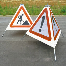 Signs Safety and marking street marker danger sign, fluorescent - 900 mm.  L: 900,  (mm). Article code: 42.344.18.477