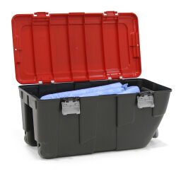 Absorbents Retention Basin spill kit 75L suitable for oil and hydrocarbons.  L: 805, W: 430, H: 380 (mm). Article code: 37-KTH075E