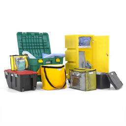 Absorbents Retention Basin spill kit 50L suitable for chemicals.  L: 580, W: 330, H: 490 (mm). Article code: 37-KTC050C
