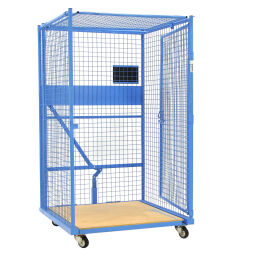 Roll conteneur de sécurité caisson à roulettes antivol L-châssis, emboitables