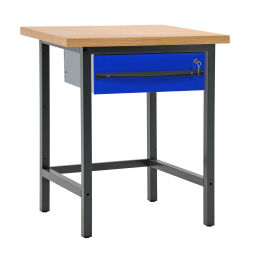 Werkbänke Arbeitstisch mit 1 Lade, 75 cm