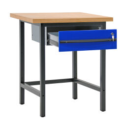 Werkbänke Arbeitstisch mit 1 Lade, 75 cm