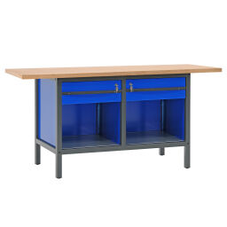 Werkbanken met 2 laden, 200 cm
