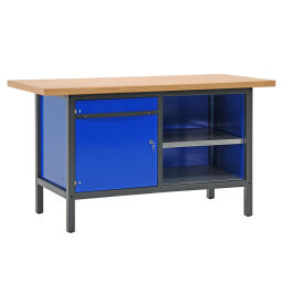Etablis table de travail aves 1 armoire et 2 étagères, 150 cm