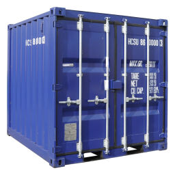 Container Materialcontainer 8 ft inkl. Auffangbehälter Spezialanfertigung.  L: 2438, B: 2200, H: 2260 (mm). Artikelcode: 99STA-8FT-05