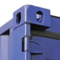 Container Materialcontainer 8 ft inkl. Auffangbehälter Spezialanfertigung.  L: 2438, B: 2200, H: 2260 (mm). Artikelcode: 99STA-8FT-05