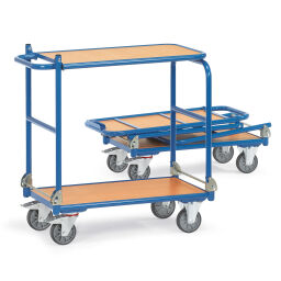 Table top carts warehouse trolley fetra foldable trolley steel push bracket(s) folding down