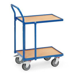 Table top carts warehouse trolley fetra roll platform with 2 levels