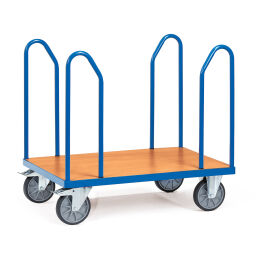 Stanchioned trollys warehouse trolley fetra multivario with 4 brackets 750 mm high