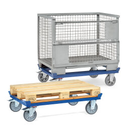 Carrier Fetra pallet carrier  with 4 capture corners.  L: 870, W: 670, H: 350 (mm). Article code: 8522799