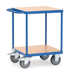 Chariot plateau chariot de manutention fetra chariot de table 1 barre de poussée