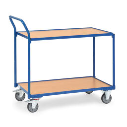 fetra® Tischwagen aus Stahl, pulverbeschichteter Stahl, Tragkraft 300 kg