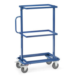 storage trolleys Warehouse trolley Fetra storage trolley suitable for 3 euro boxes 600x400 mm.  L: 820, W: 450, H: 1150 (mm). Article code: 8532900