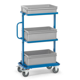 Storage trolleys warehouse trolley fetra storage trolley incl. 3 plastic containers