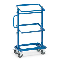 Storage trolleys warehouse trolley fetra storage trolley suitable for 3 euro boxes 600x400 mm