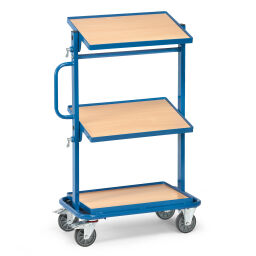 Storage trolleys warehouse trolley fetra euro box trolley suitable for 3 euro boxes 600x400 mm