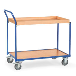 Warehouse trolley Fetra light table top cart loading surface with raised edge 853740