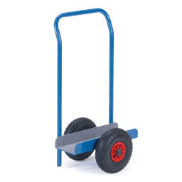Glass/plate container fetra roller with clamping plates pneumatic tyres 260*85 mm