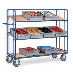 Warehouse trolley Fetra shelved trolley loading surface / adjustable straight - diagonal 854295