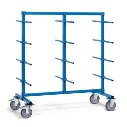 Trolleys with carrier spars warehouse trolley fetra carrier spar trolley double-sided, with pvc hose