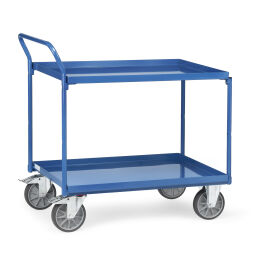 Retention Basin table top cart with steel shelves
