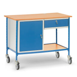 Workbench fetra workshop trolley worktop / cabinet / drawer