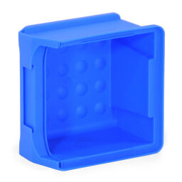 Storage bin plastic wall panel incl. 9 warehouse containers 38-FPOM-10-W Colour:  grey/blue.  L: 340, W: 20, H: 270 (mm). Article code: 38-SY10-04-02