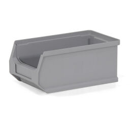 Storage bin plastic with grip opening stackable Colour:  grey.  L: 175, W: 100, H: 75 (mm). Article code: 38-FPOM-20-S