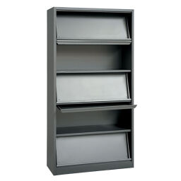 Cabinet magazine cabinet with 5 shelves.  W: 1000, D: 420, H: 1950 (mm). Article code: 45-MGC-T