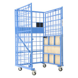 Anti-Diebstahl Rollbehälter anti-diefstal rolcontainer L-Gestell, nestbar