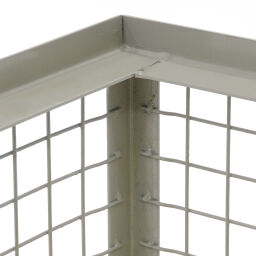 Gitterbox feste Konstruktion stapelbar 4 Wände.  L: 1240, B: 835, H: 530 (mm). Artikelcode: 99-240-500