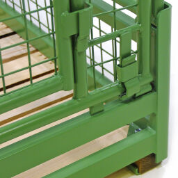 Pallet stacking frames foldable construction stackable A9 module