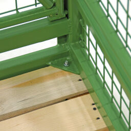 Pallet stacking frames foldable construction stackable A9 module
