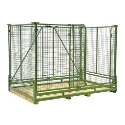 Pallet stacking frames foldable construction stackable a9 module