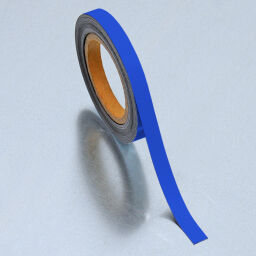 Kaarthouder identificatielabels uitwisbare magnetische tape Kleur:  blauw.  L: 10000, B: 15,  (mm). Artikelcode: 51MSR-15B
