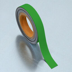 Kaarthouder identificatielabels uitwisbare magnetische tape Kleur:  groen.  L: 10000, B: 25,  (mm). Artikelcode: 51MSR-25G