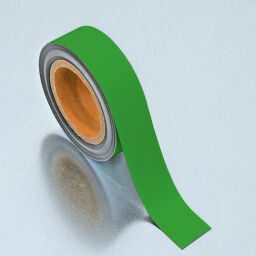 Kaarthouder identificatielabels uitwisbare magnetische tape Kleur:  groen.  L: 10000, B: 40,  (mm). Artikelcode: 51MSR-40G