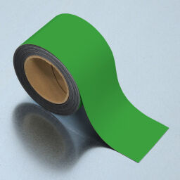 Kaarthouder identificatielabels uitwisbare magnetische tape Kleur:  groen.  L: 10000, B: 80,  (mm). Artikelcode: 51MSR-80G