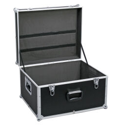 Transport case equipment case with double quick lock and handgrips