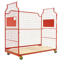 Furniture roll container Roll cage 3-sides L-nestable Custom built Length (mm):  2300.  L: 2300, W: 1150, H: 2300 (mm). Article code: 7092.231123-01