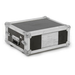 Excess stock transport case with double quick lock and handgrips used.  L: 520, W: 440, H: 230 (mm). Article code: 98-0949GB