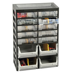 Storage bin plastic assortment cabinet with 14 drawers AA55175