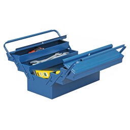 Transportkoffer Werkzeug Box mit 5 Fächer.  L: 450, B: 220, H: 220 (mm). Artikelcode: 56490611