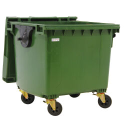 Afvalcontainer afval en reiniging voor din-opname met scharnierend deksel