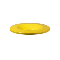 Waste bin waste and cleaning accessories lid with insertion opening