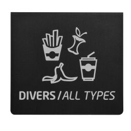 Waste sackholder accessories Plate to identify 