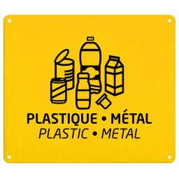 Support sac poubelle Poubelles et produits de nettoyage accessoires Plaque signalétique.  L: 290, L: 1, H: 250 (mm). Code d’article: 8256017